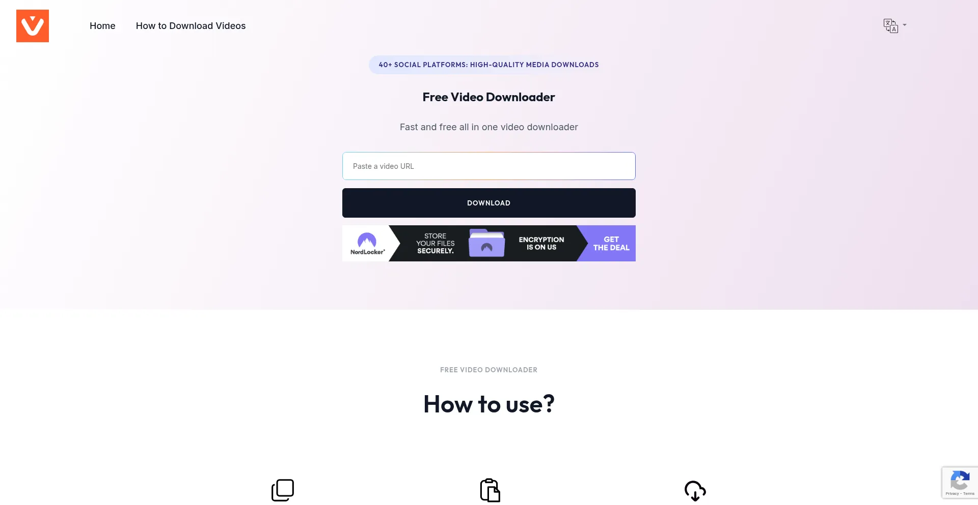 Website screenshot of Videovil.com
