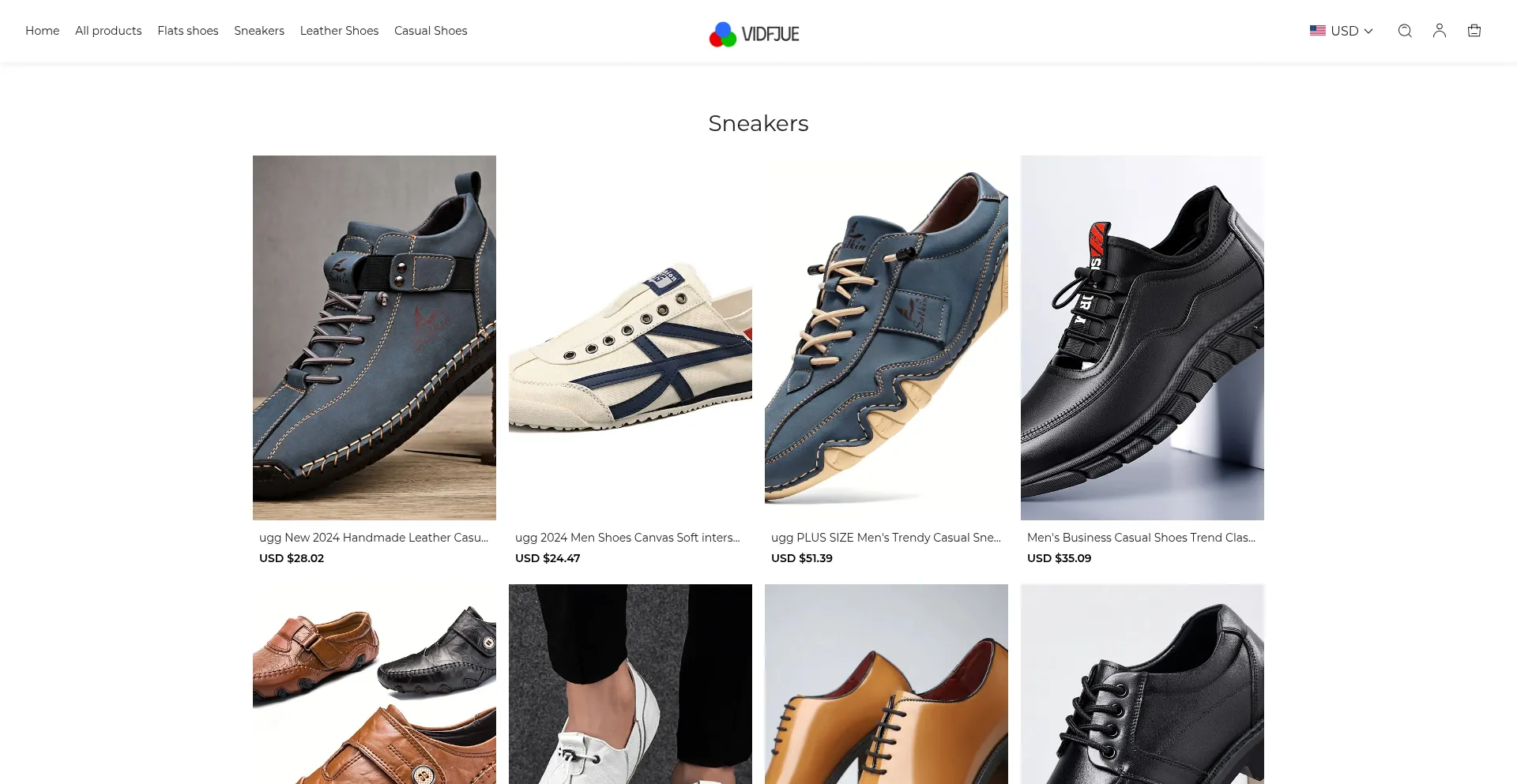 Website screenshot of Vidfjue.com