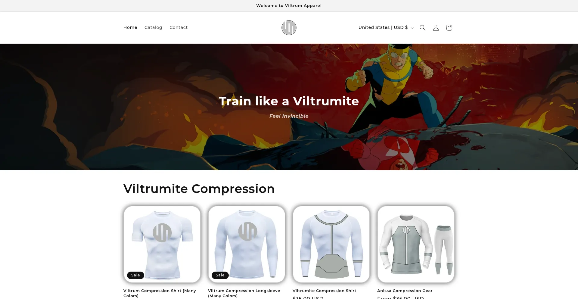 Website screenshot of Viltrum.shop
