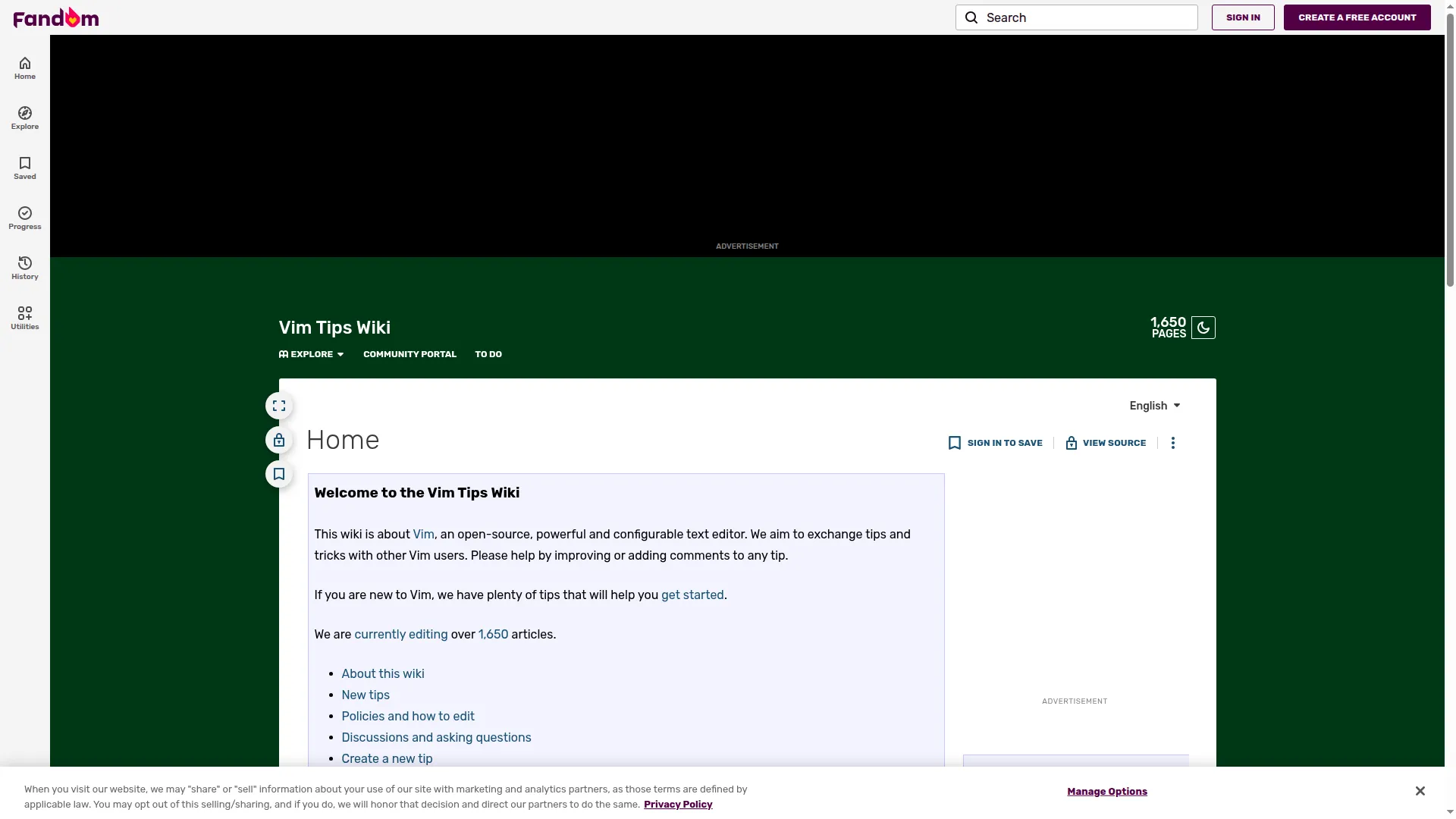 Vim.fandom.com