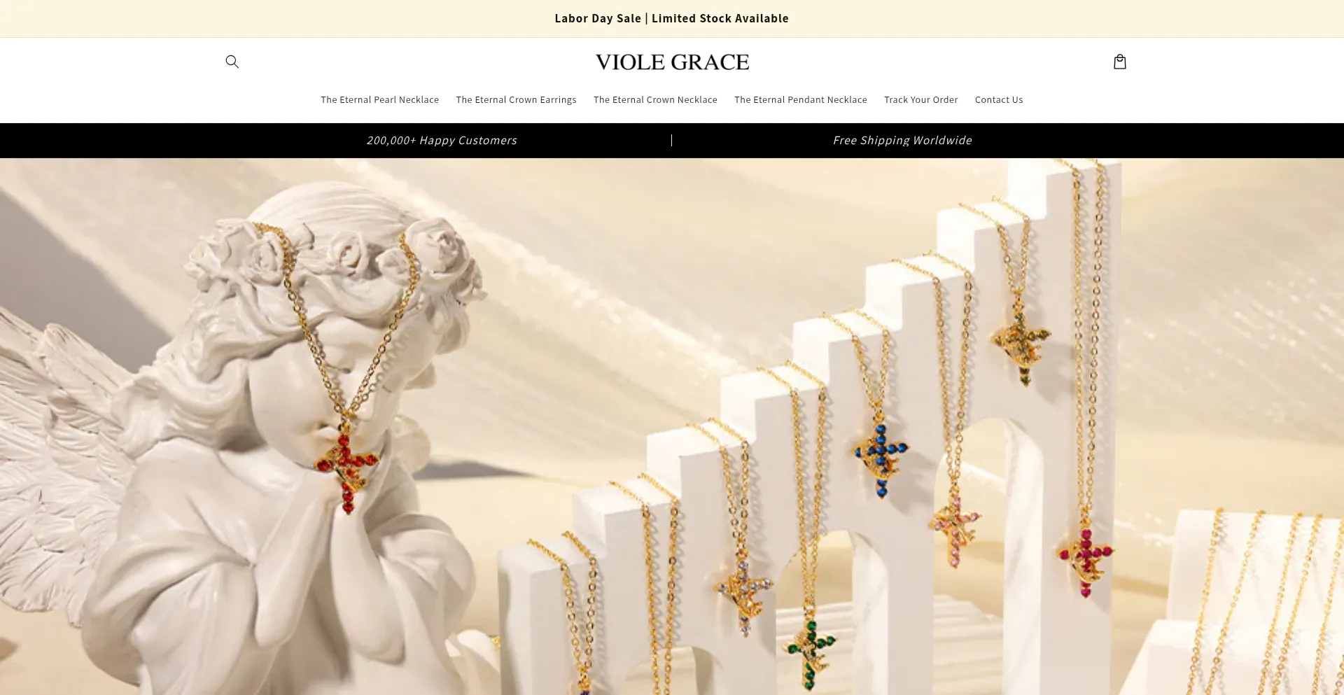 Website screenshot of Violegrace.com
