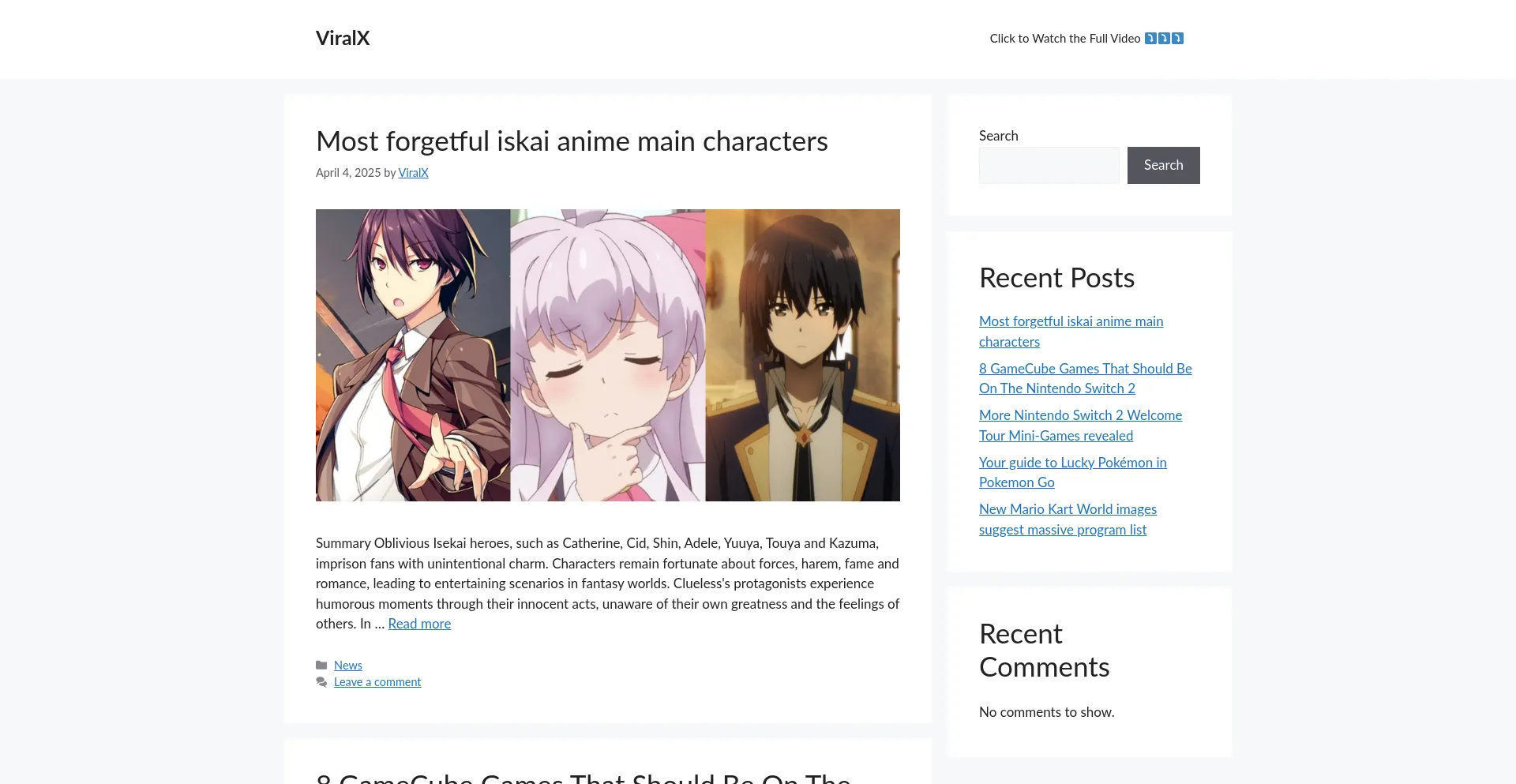 Website screenshot of Viralx.org