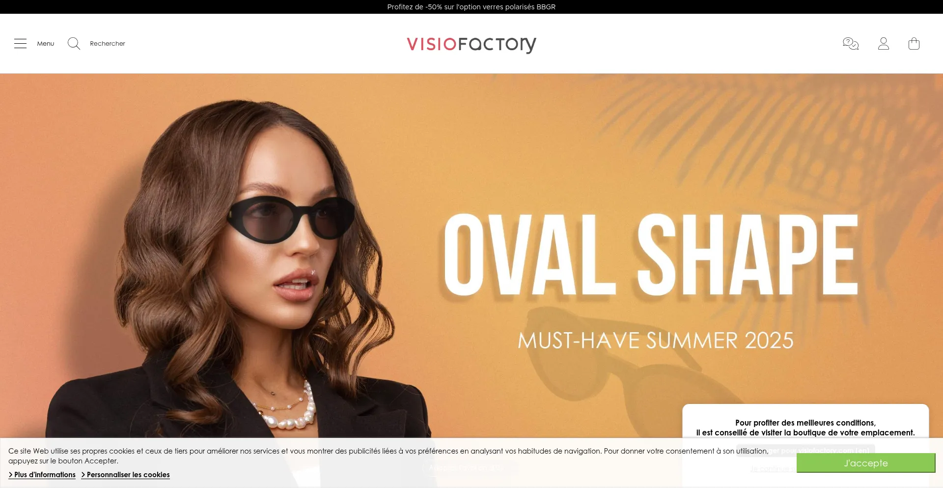 Website screenshot of Visiofactory.ch