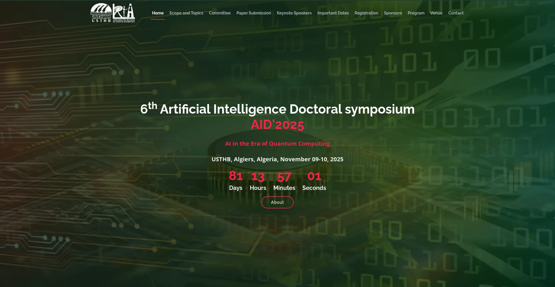 Website screenshot of Visiondz.com