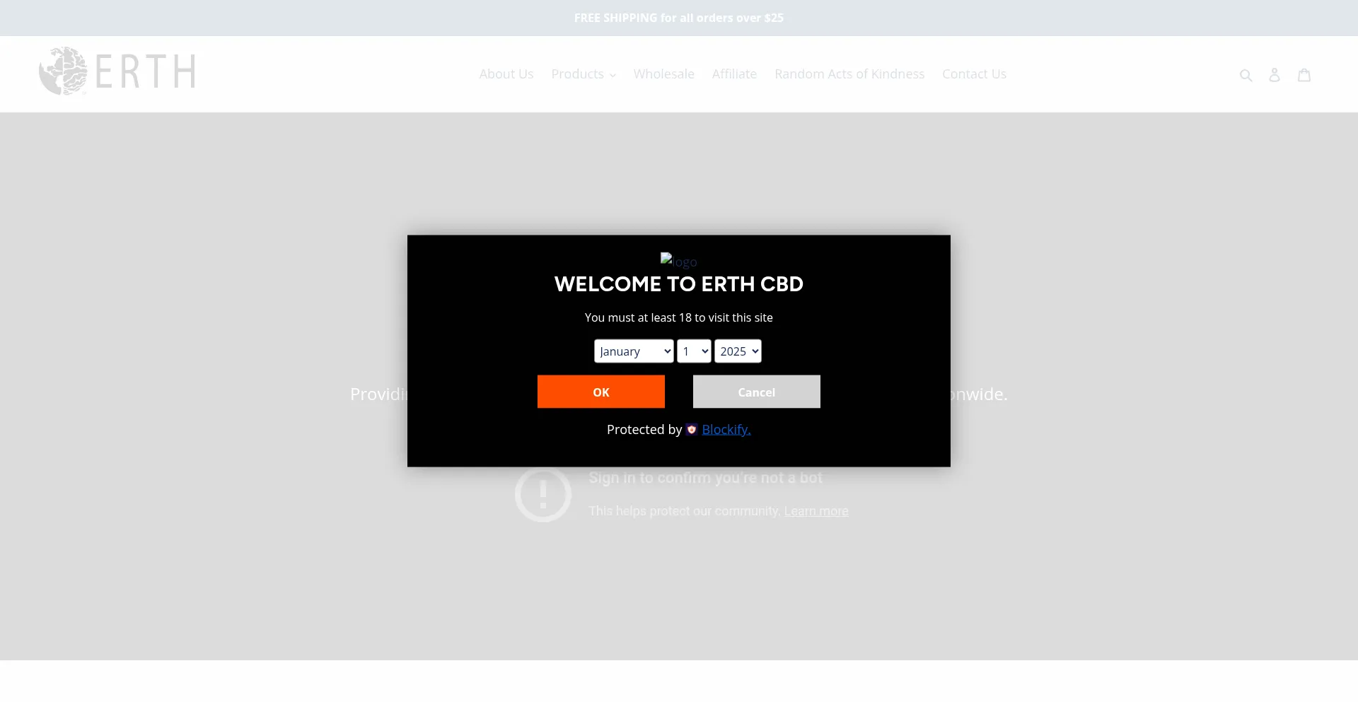 Website screenshot of Visiterth.com