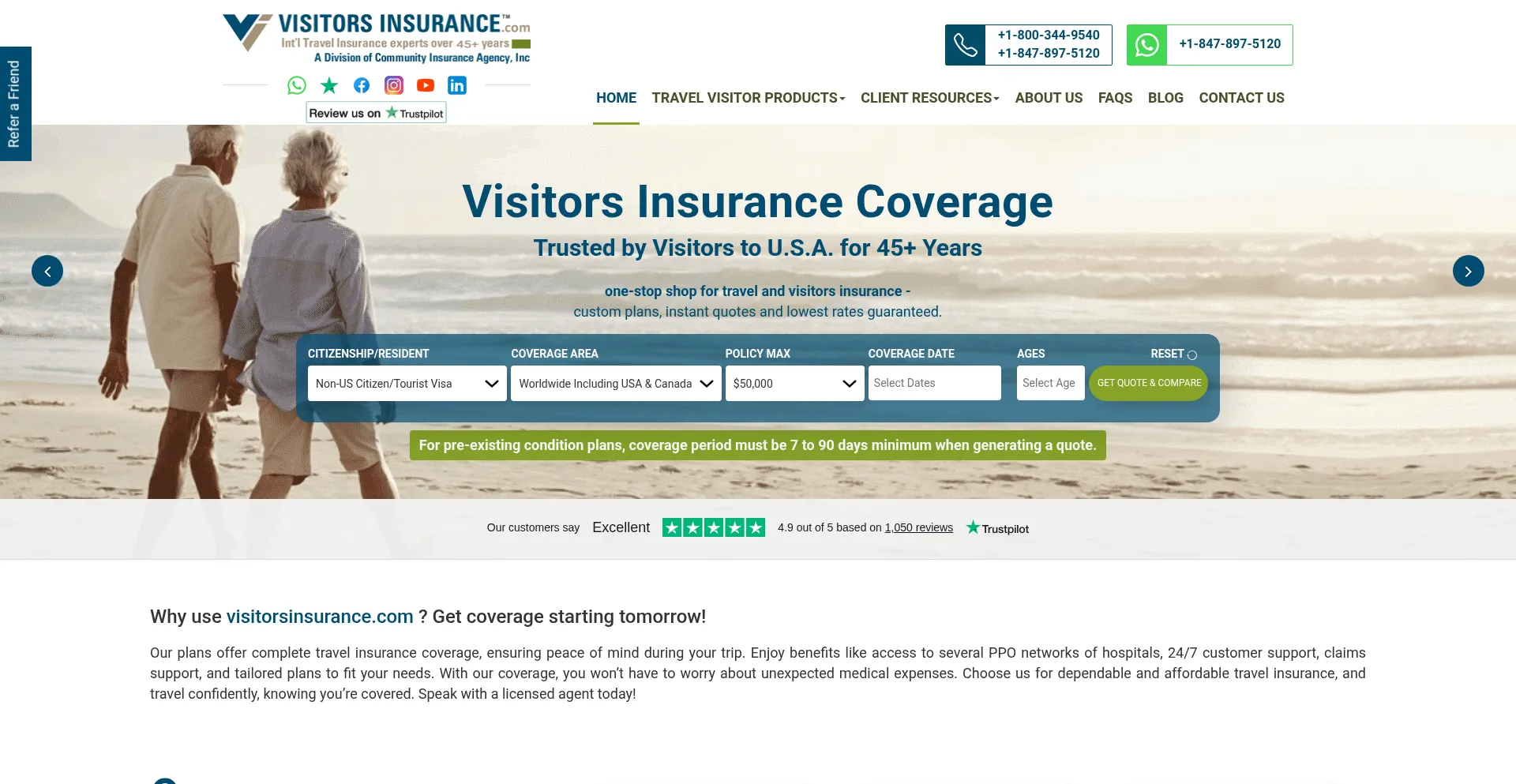 Visitorsinsurance.com