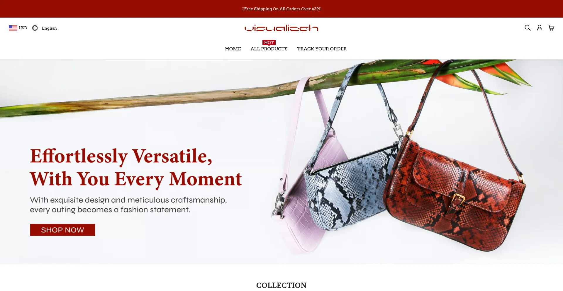 Website screenshot of Visualizeh.com