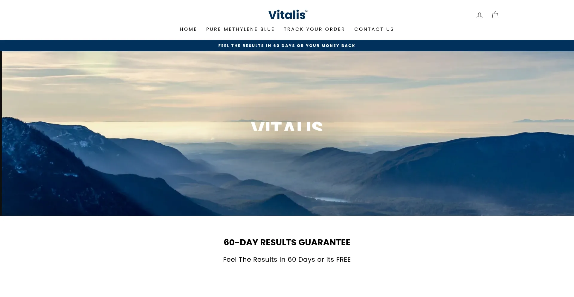 Website screenshot of Vitalisboost.com