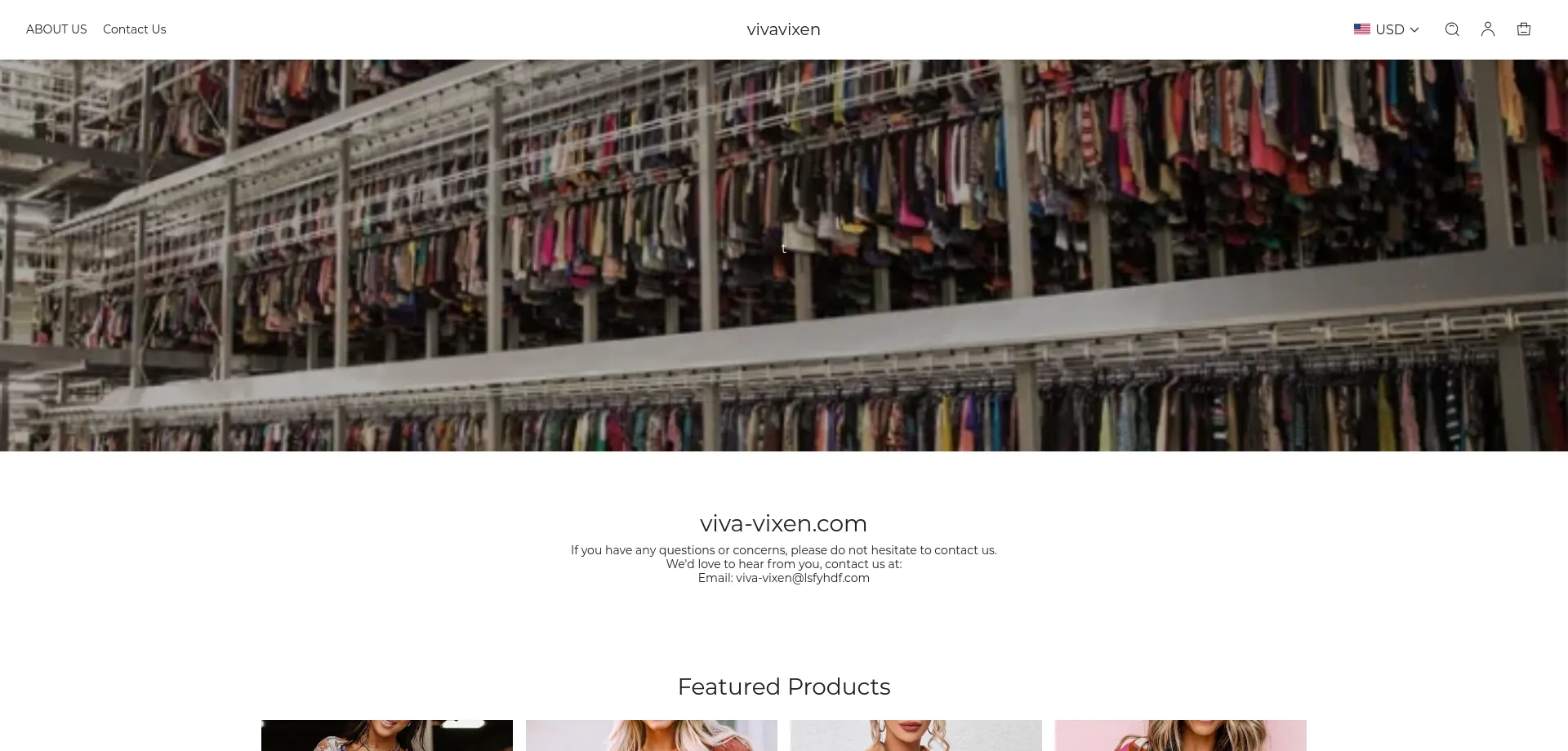 Website screenshot of Viva-vixen.com