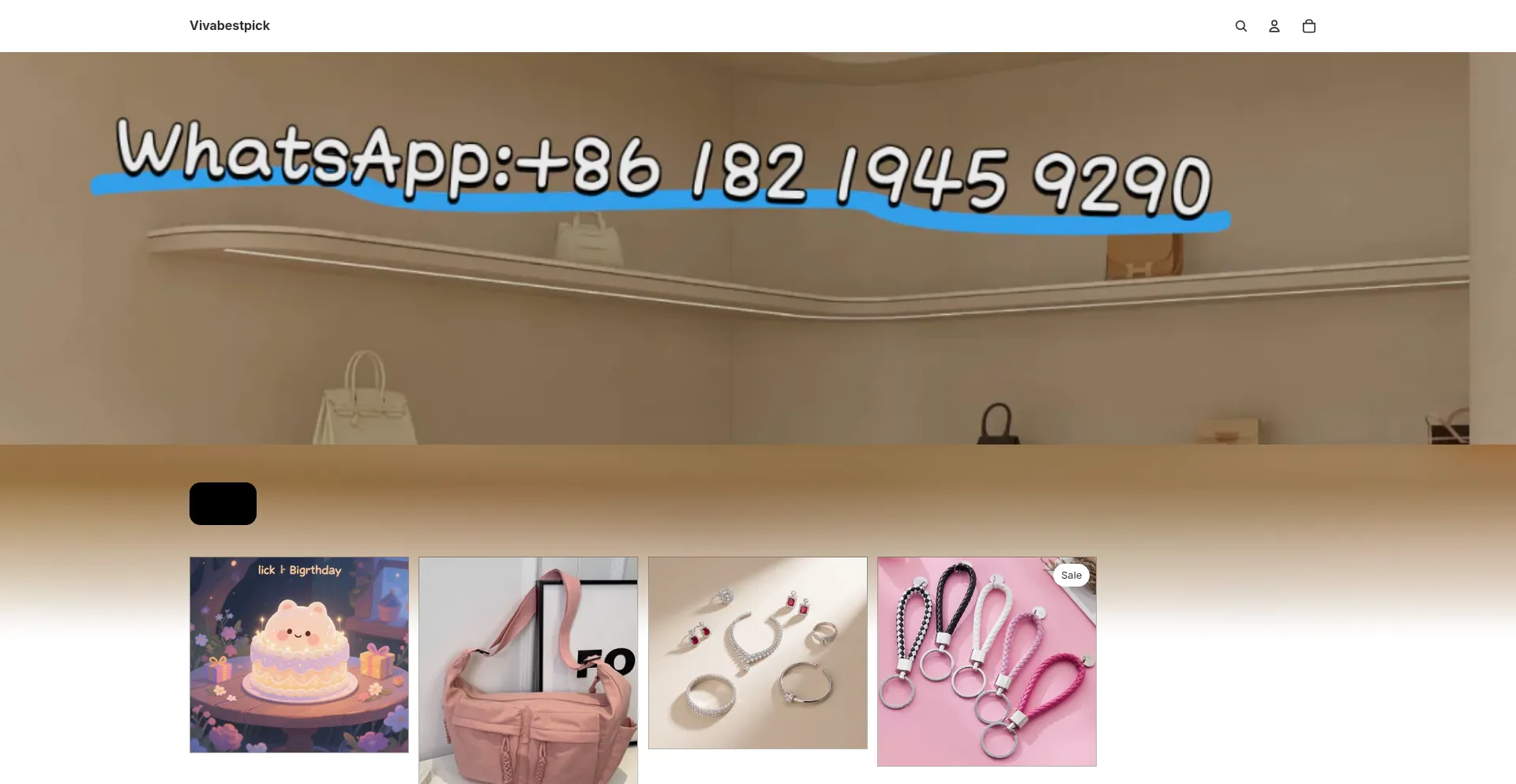 Website screenshot of Vivabestpick.com