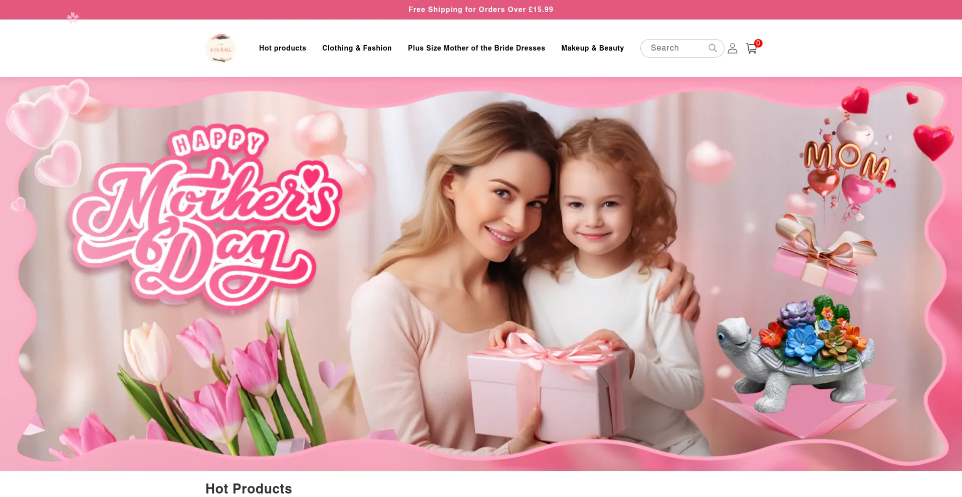 Website screenshot of Vivahl.com