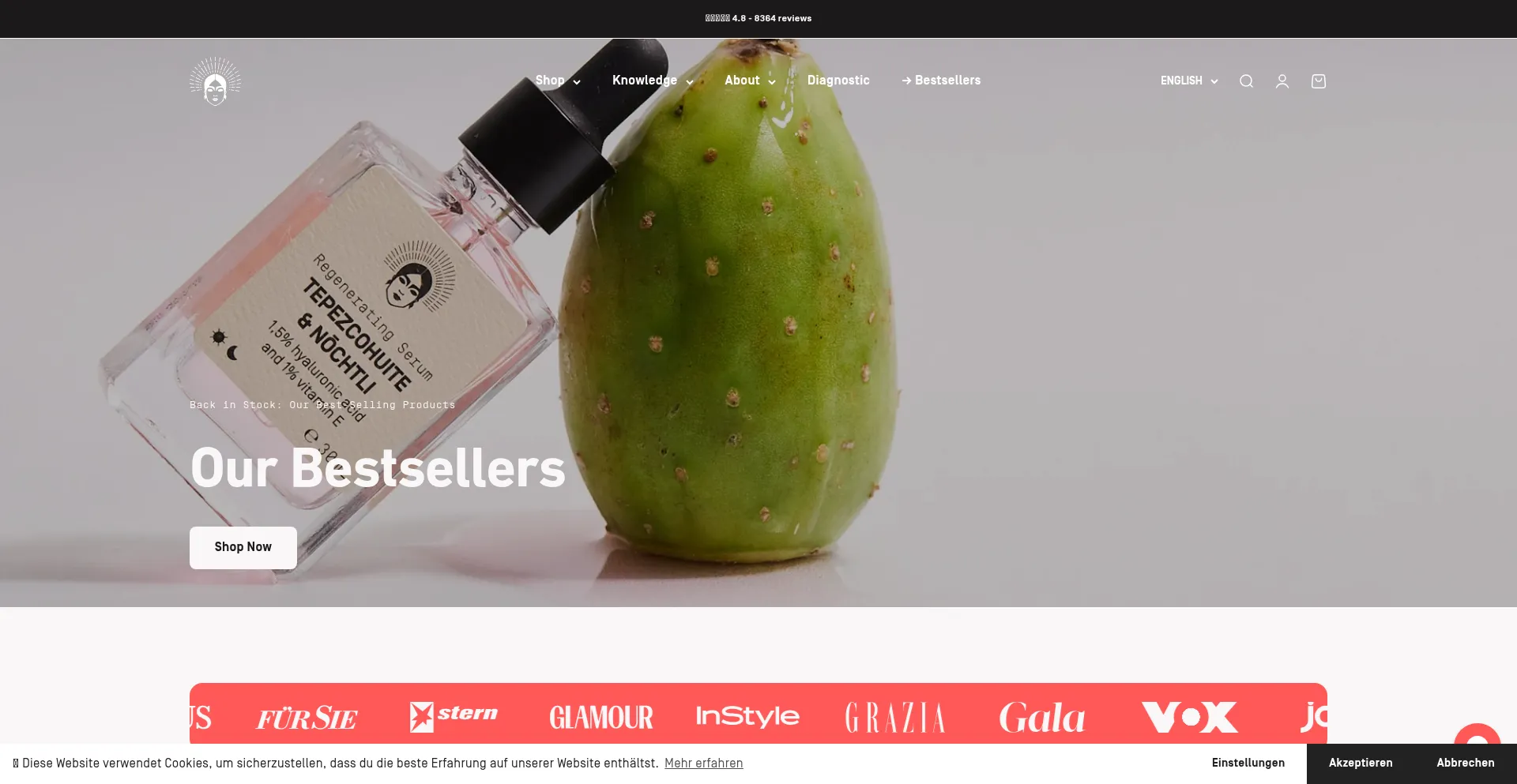 Website screenshot of Vivamaia.com