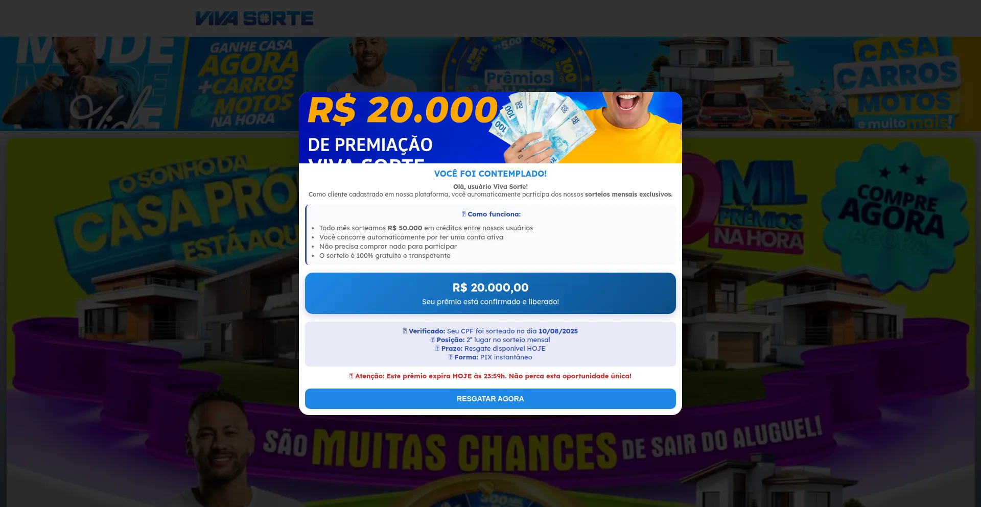 Website screenshot of Vivaresgateagora.link