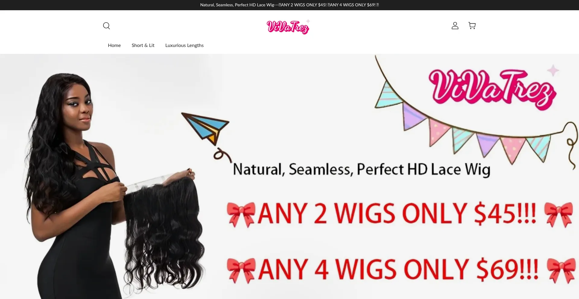 Website screenshot of Vivatrez.com