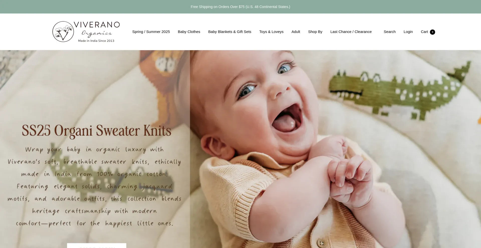 Website screenshot of Viverano.com
