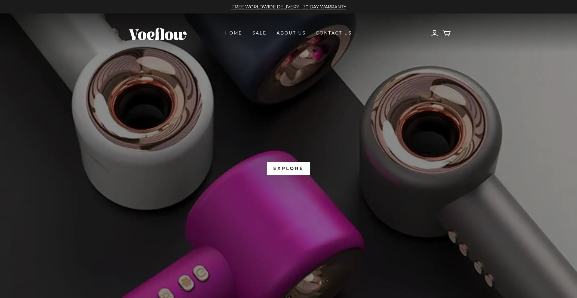 Website screenshot of Voeflow-au.com