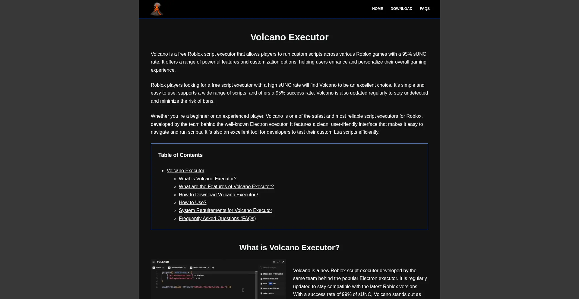 Volcano-executor.net