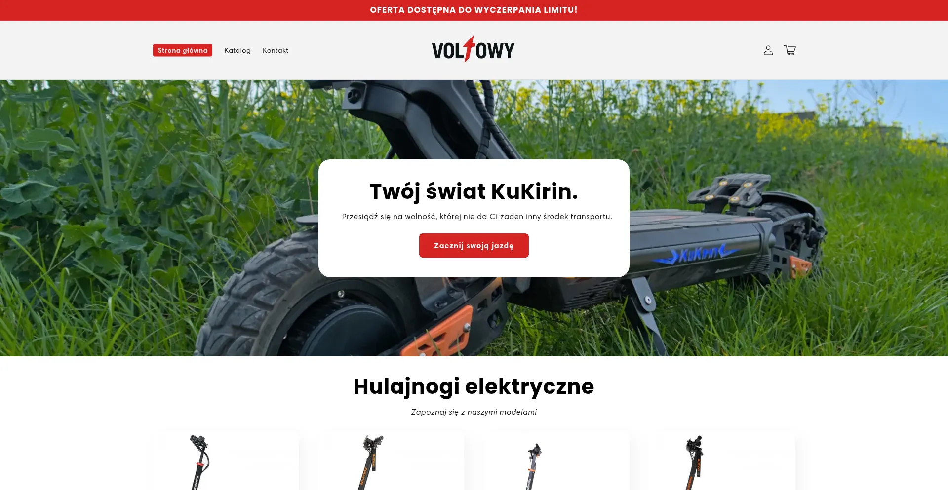 Website screenshot of Voltowy.pl