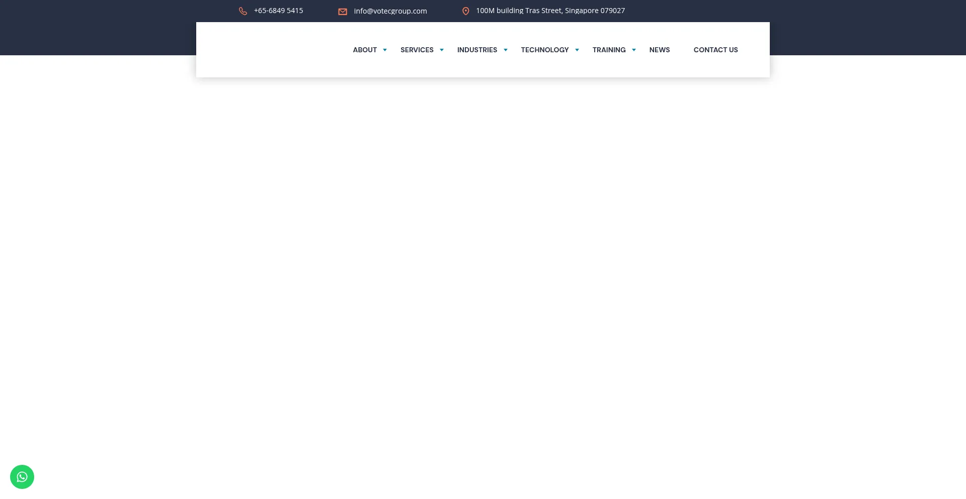 Website screenshot of Votecgroup.com