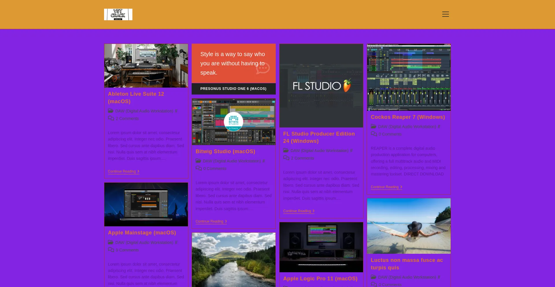 Website screenshot of Vscrack.com