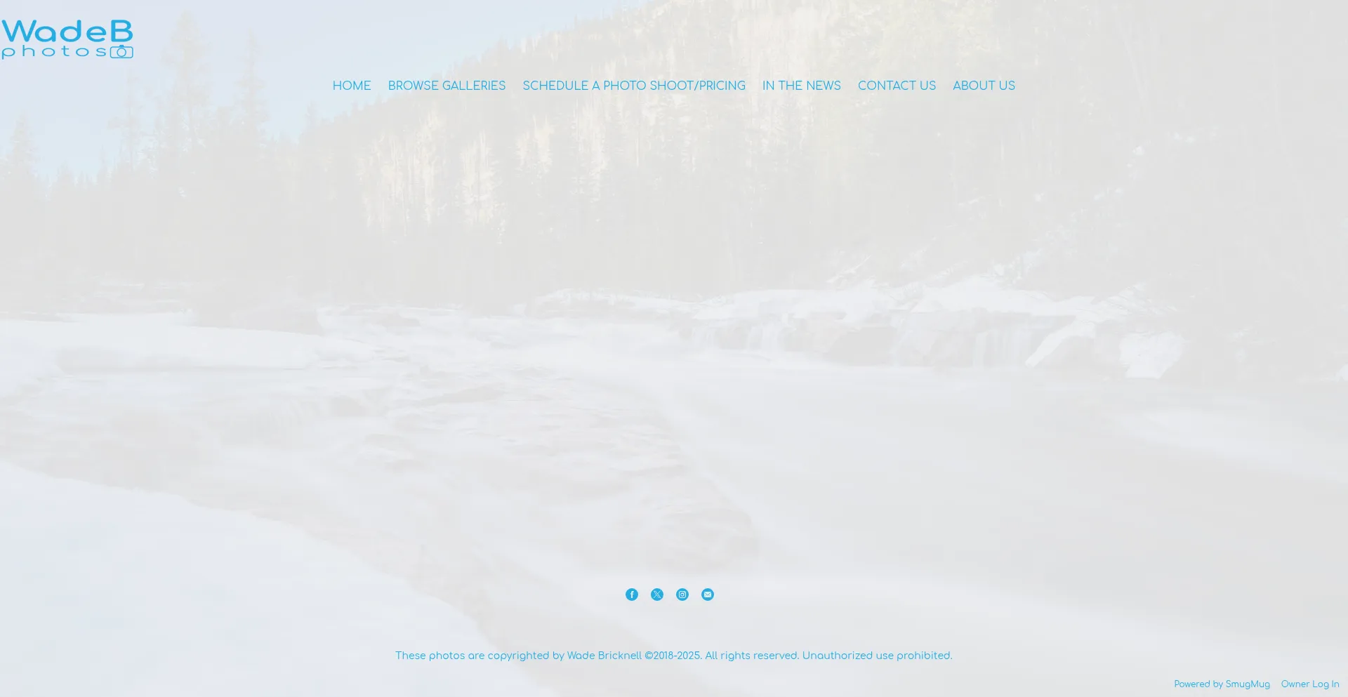 Website screenshot of Wadeb.photos