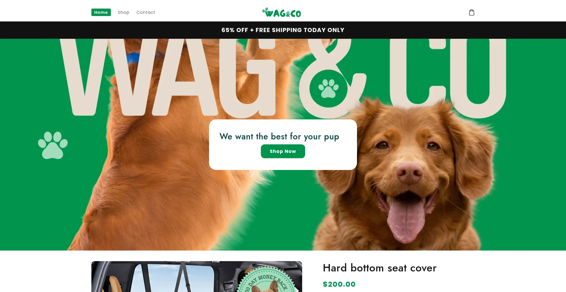 Website screenshot of Wagco.us