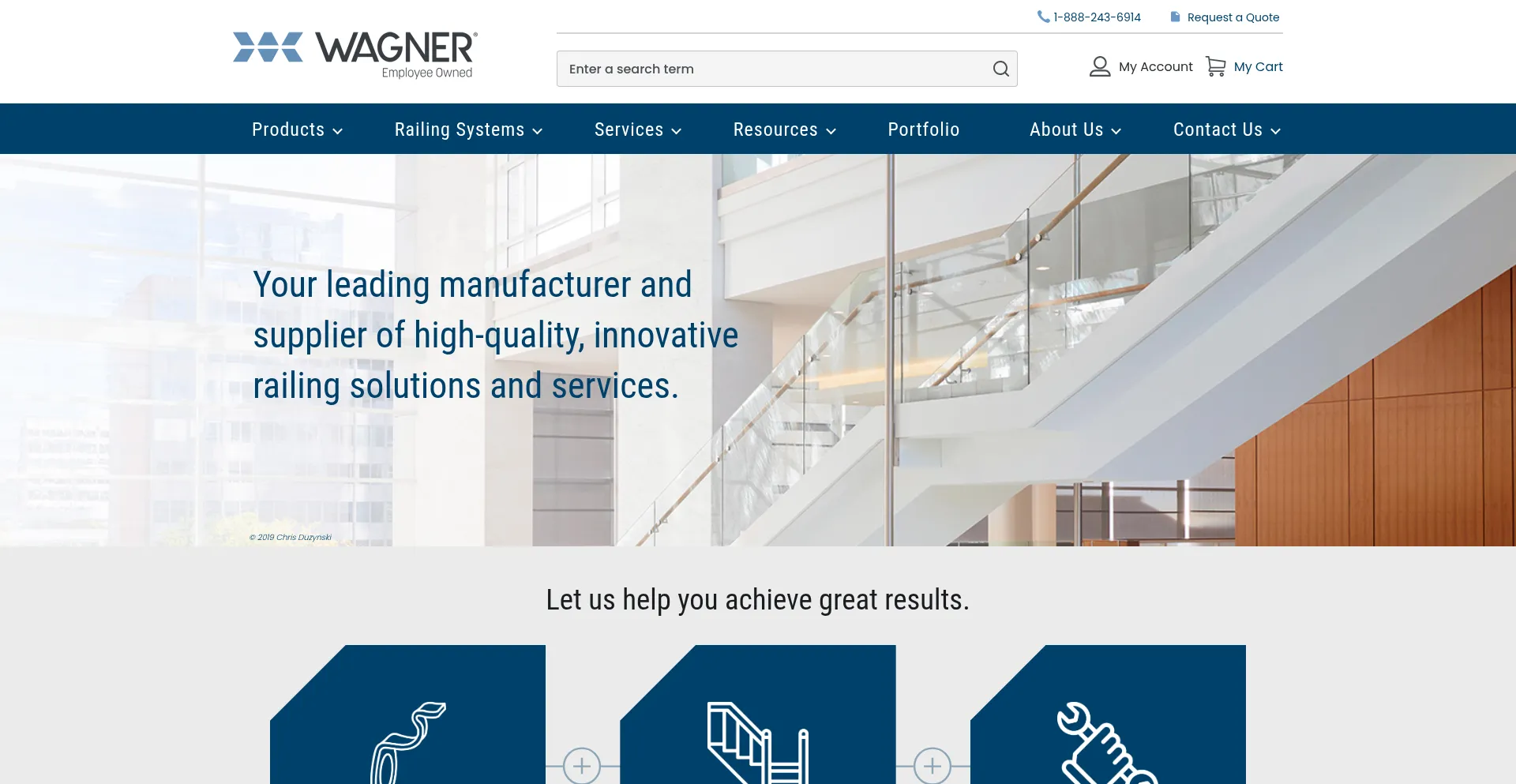 Website screenshot of Wagnercompanies.com