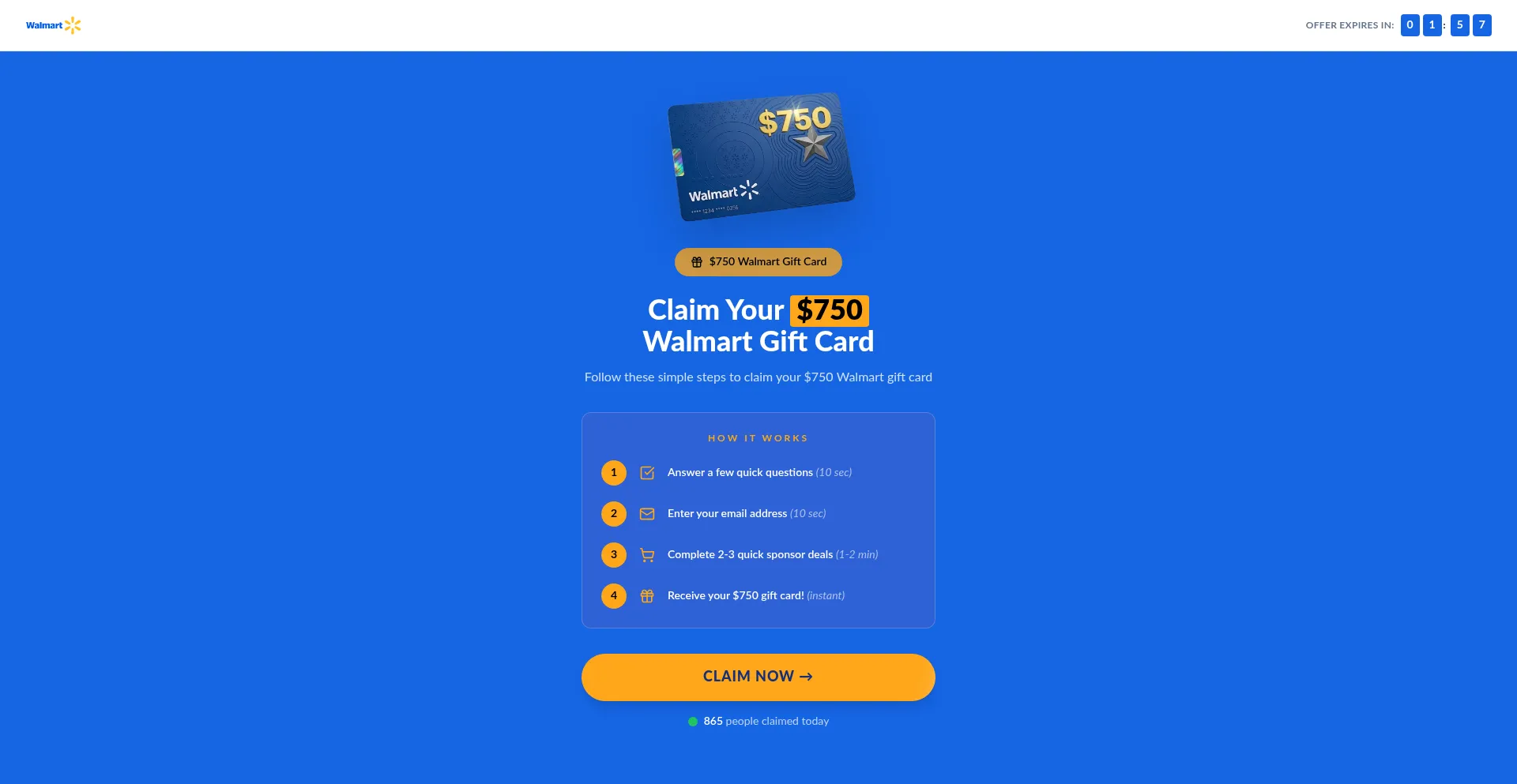 Walgiftclaim.com