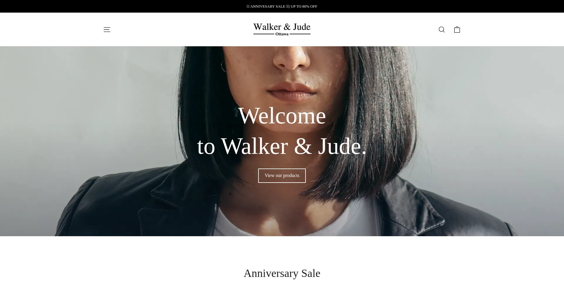 Website screenshot of Walkerandjude.com