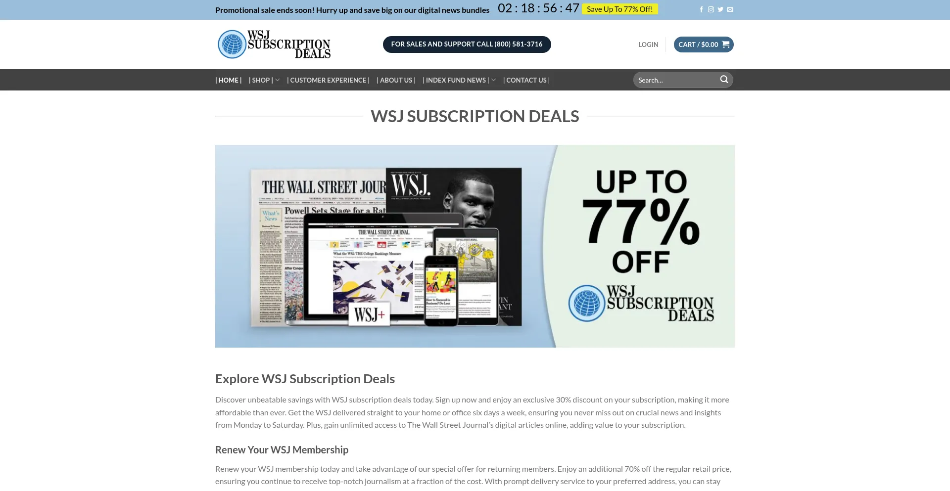 Website screenshot of Wallmarketnews.com