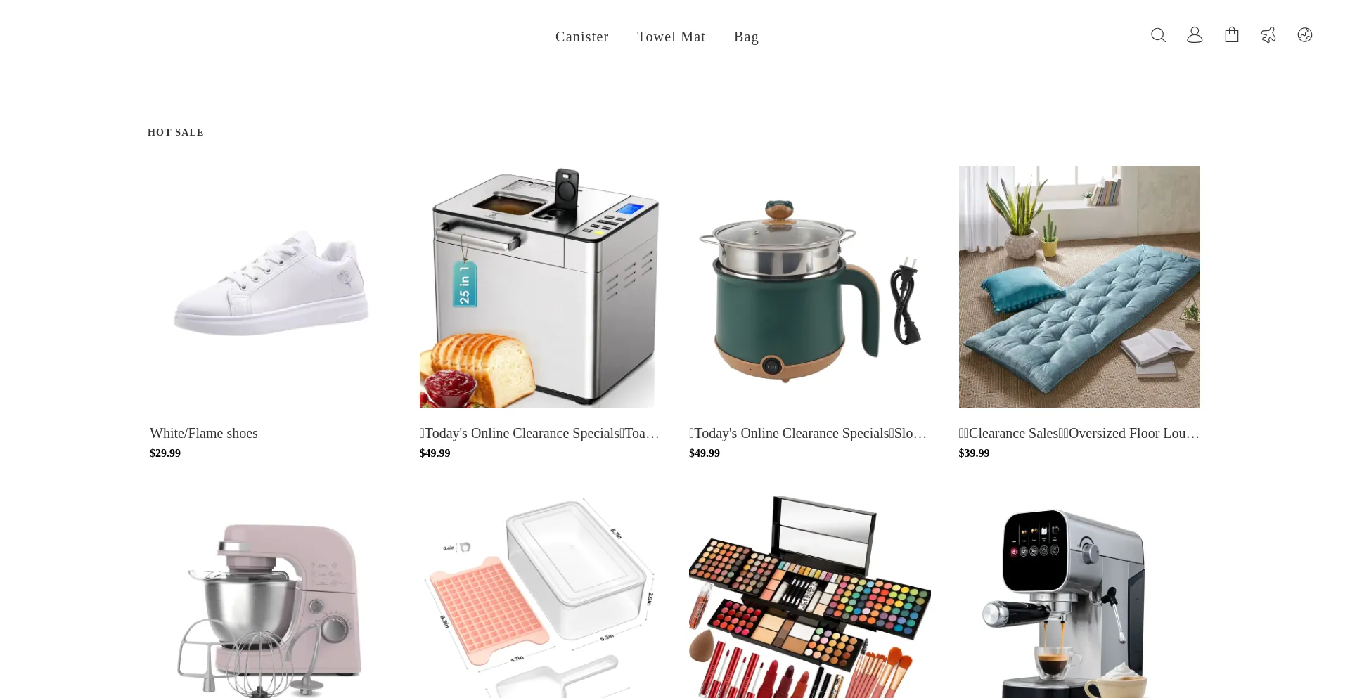 Website screenshot of Waxii.shop