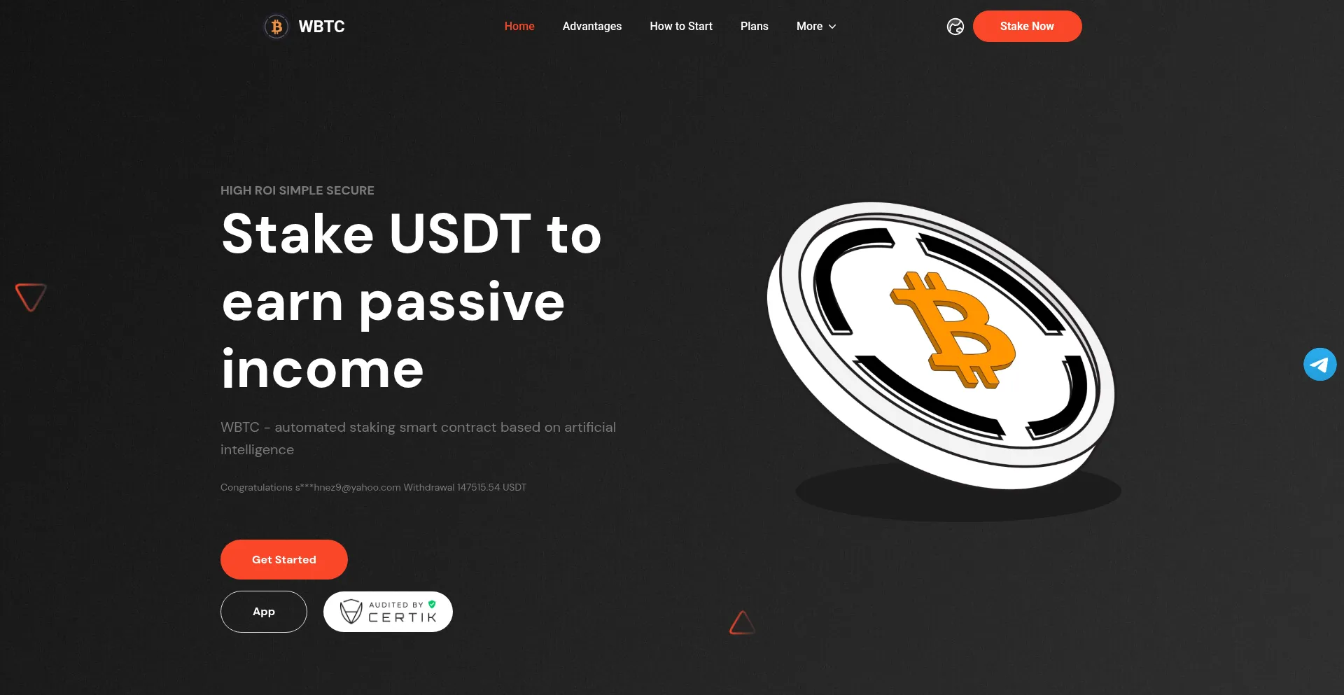 Website screenshot of Wbtcs.com