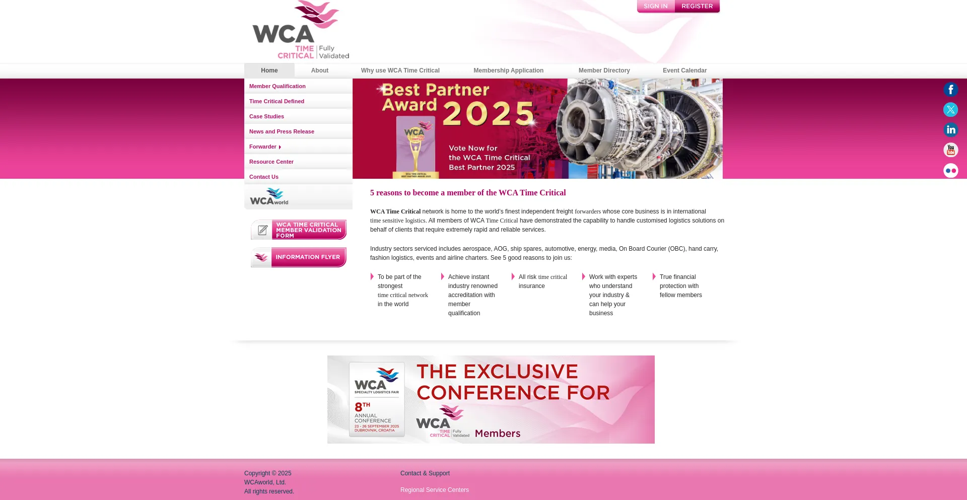 Website screenshot of Wcatimecritical.com