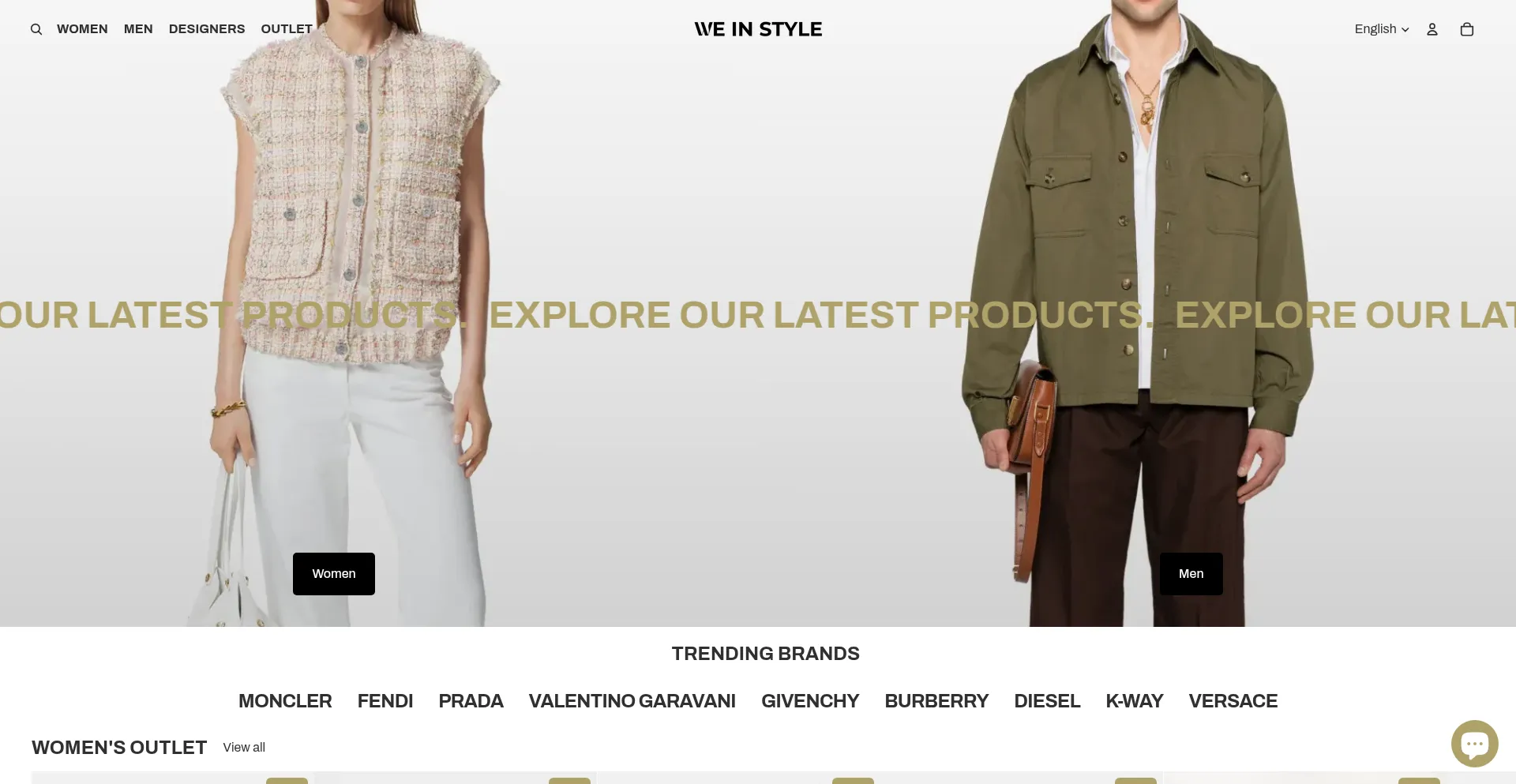 Website screenshot of We-in-style.com
