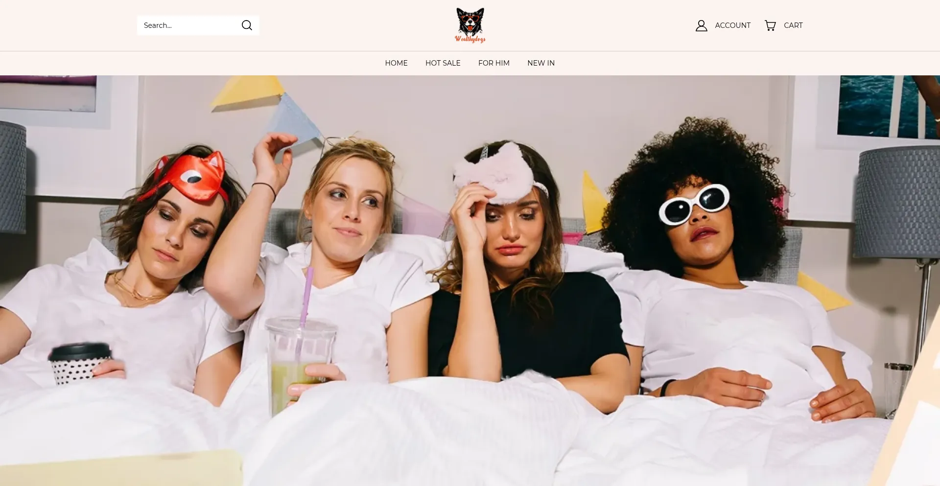 Website screenshot of Wealthydogs.com