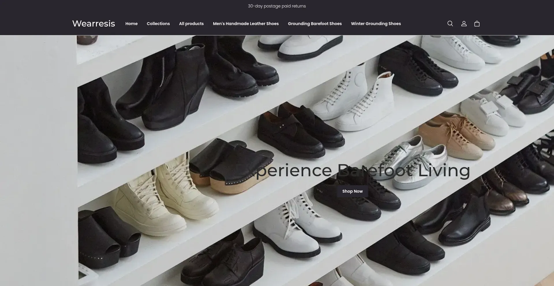 Website screenshot of Wearresis.com