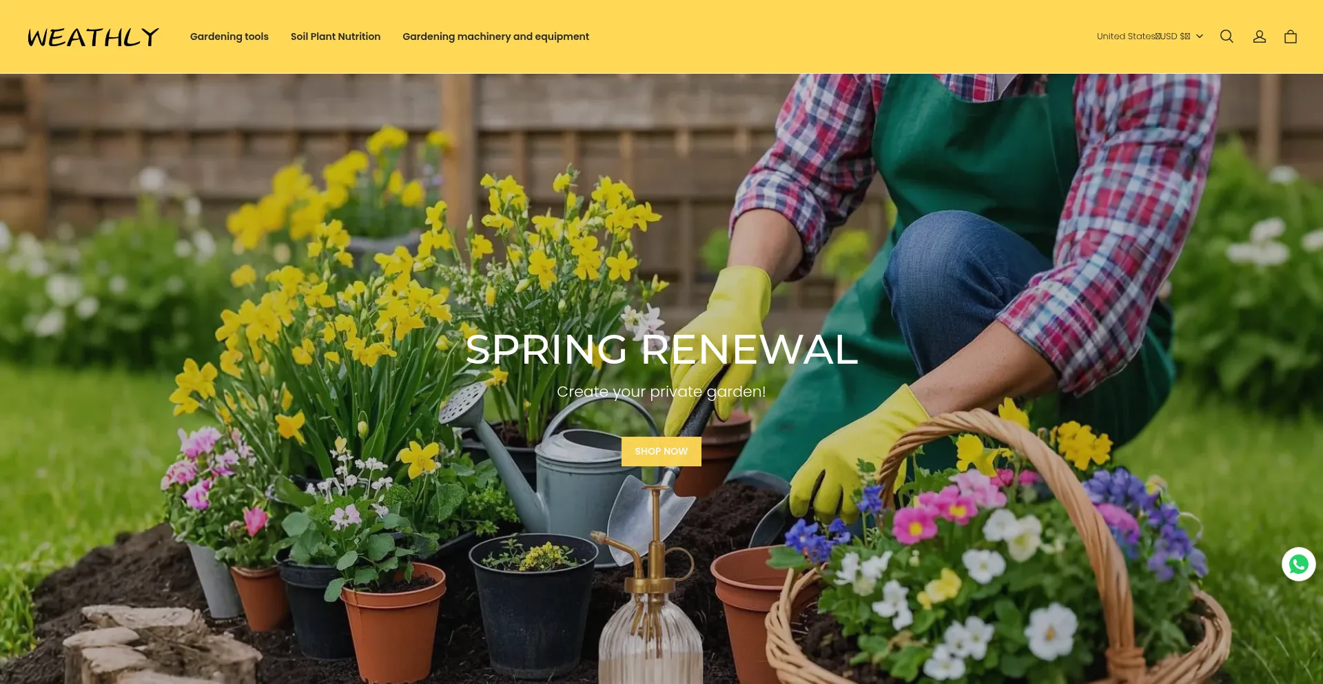 Website screenshot of Weathly.com