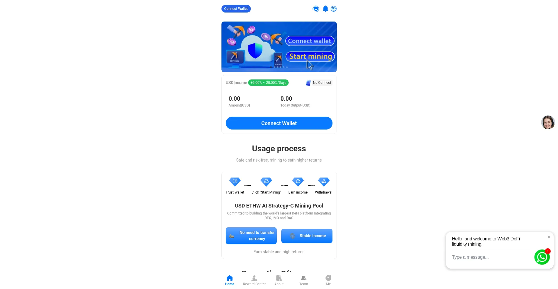 Website screenshot of Web3-trust.vip