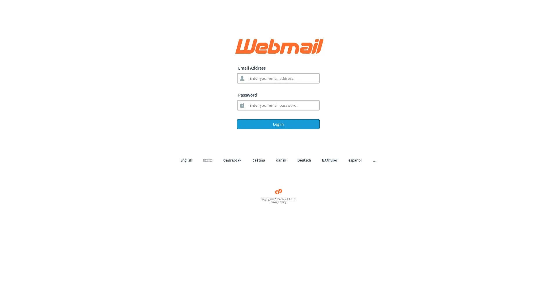 Website screenshot of Webmail.amazon168group.com