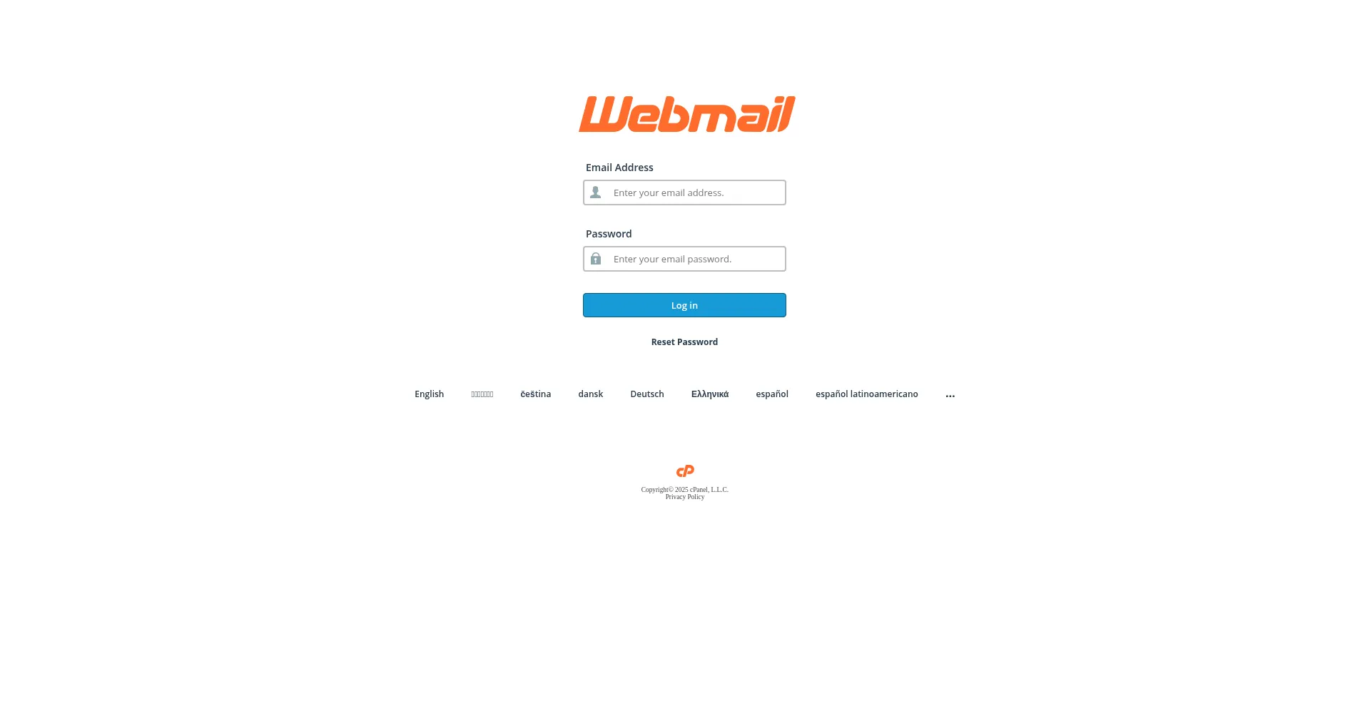 Website screenshot of Webmail.downlaodyoutubevideos.com