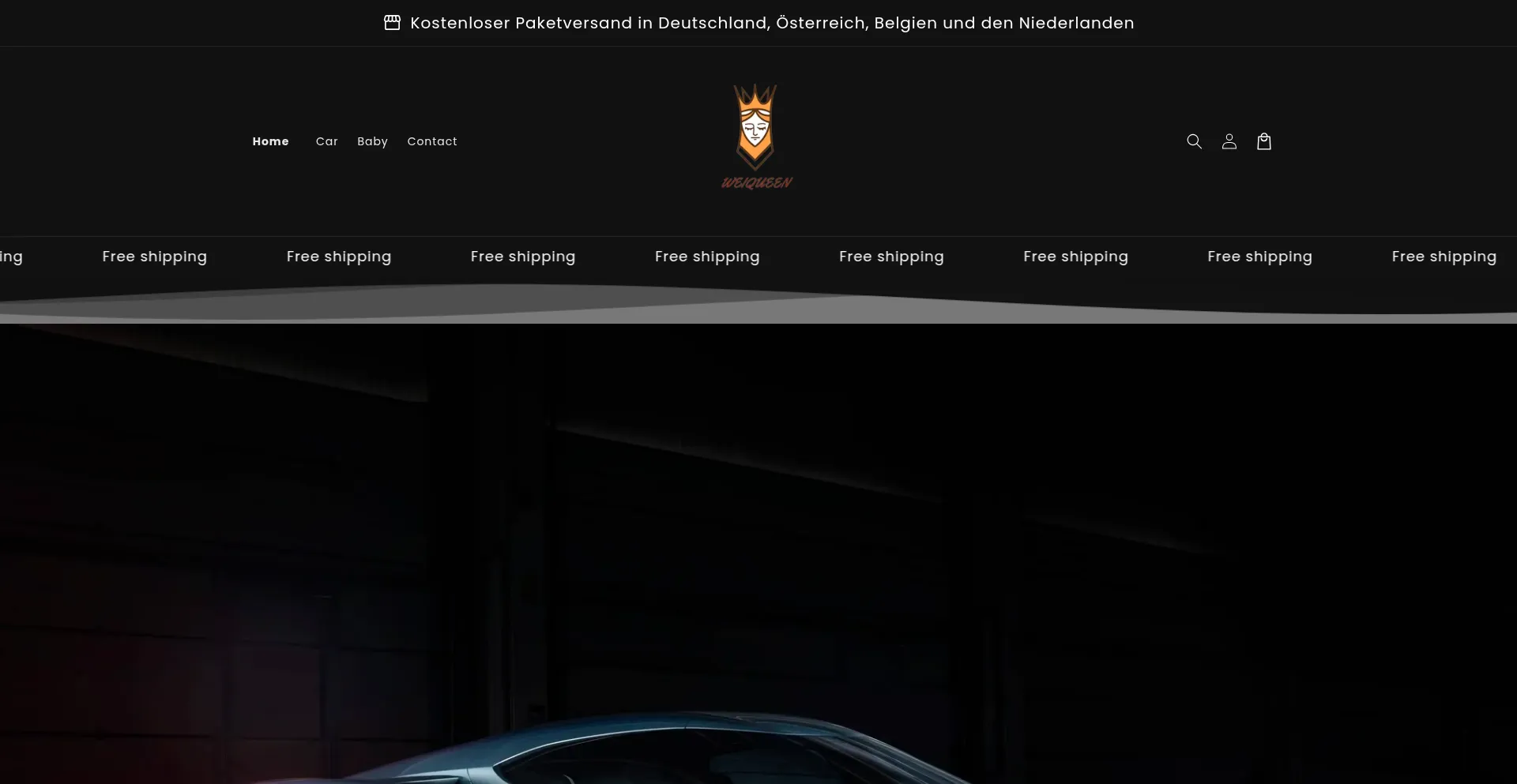 Website screenshot of Weiqueen.com