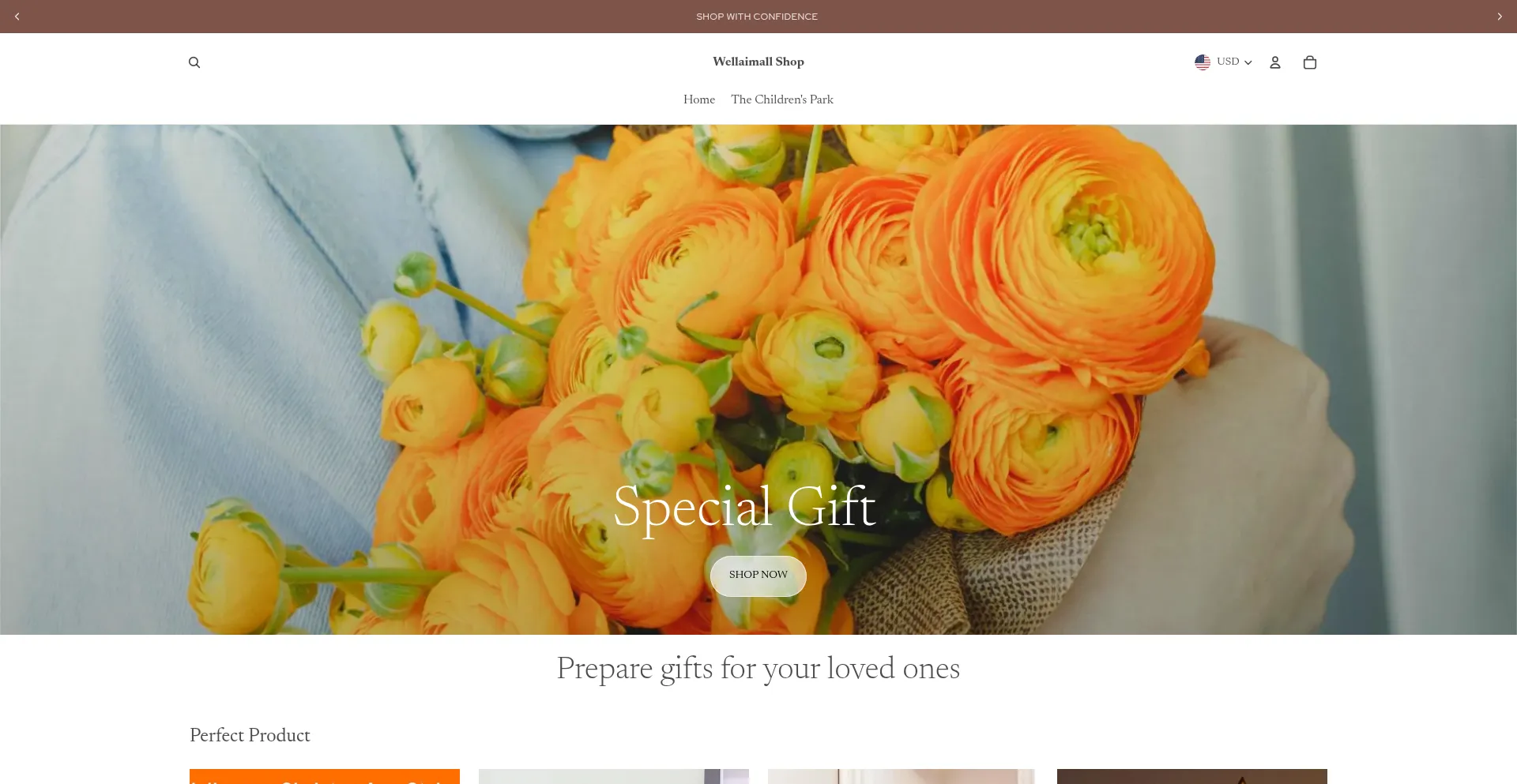 Website screenshot of Wellaimall.com