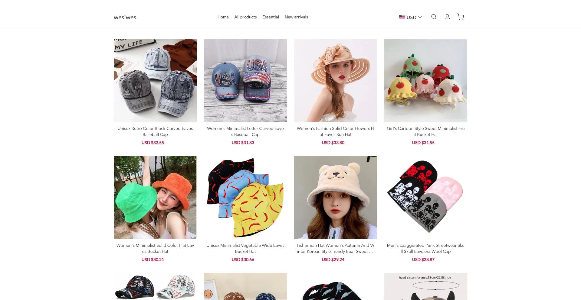 Website screenshot of Wesiwes.com