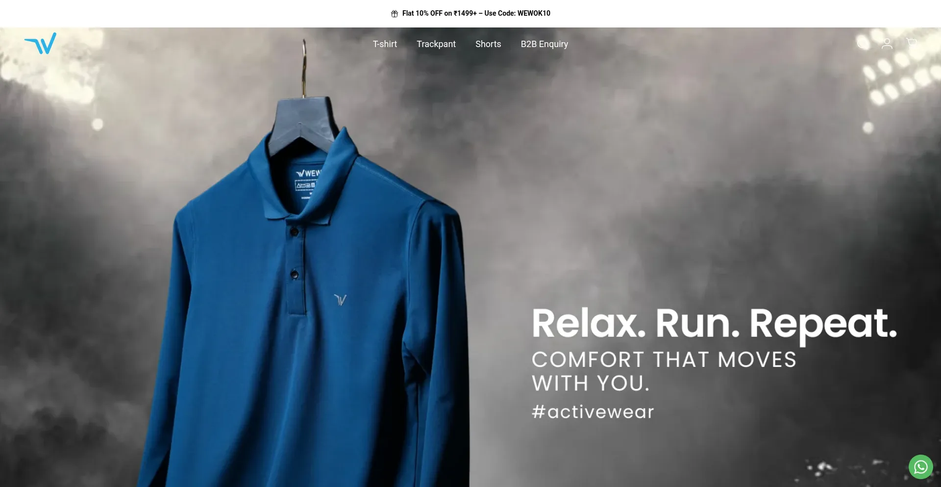 Website screenshot of Wewoksport.com