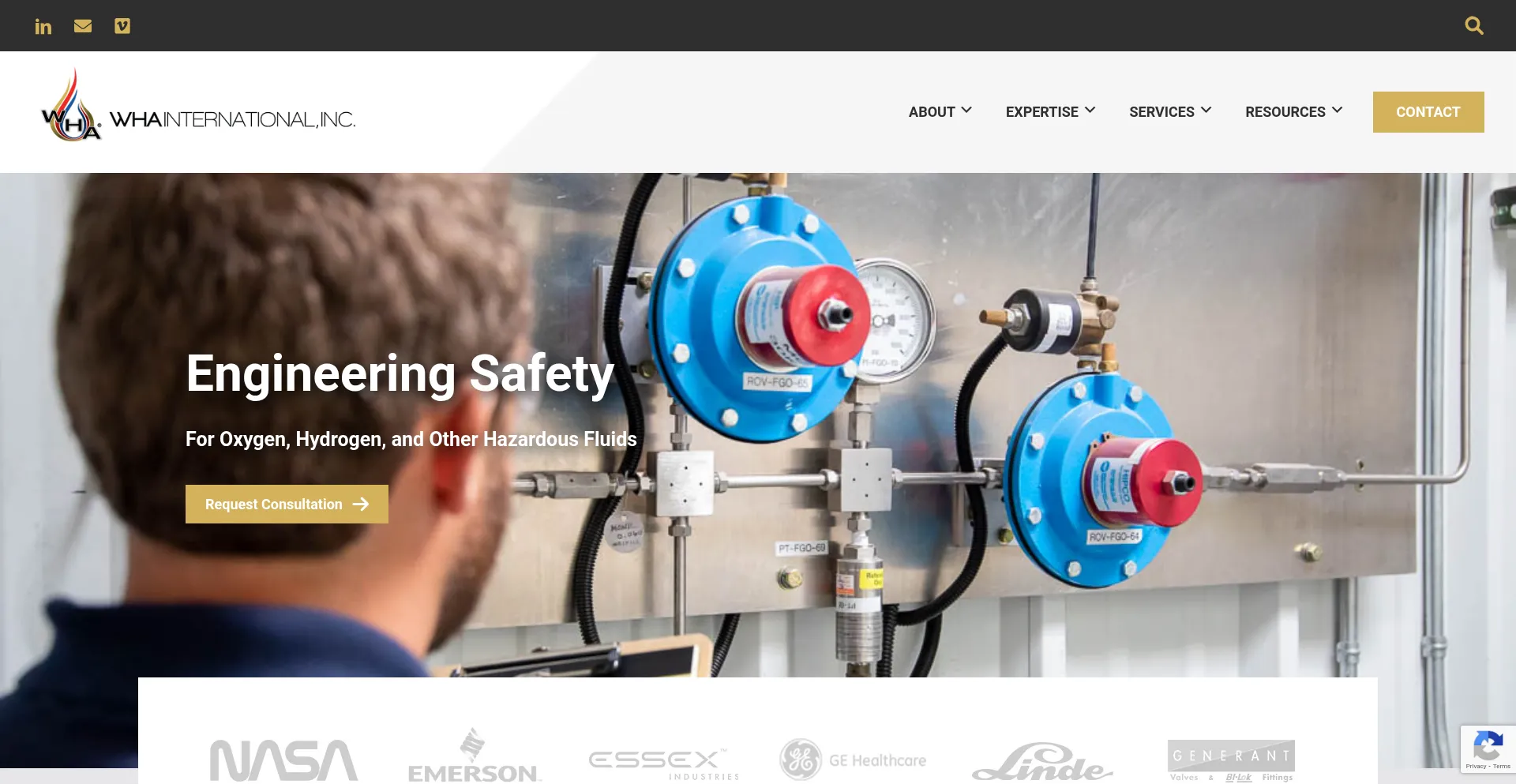 Website screenshot of Wha-international.com