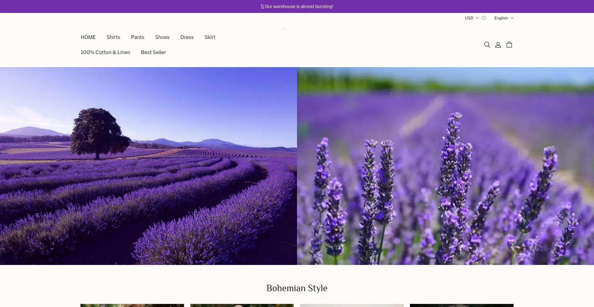 Website screenshot of Wharlotte.shop