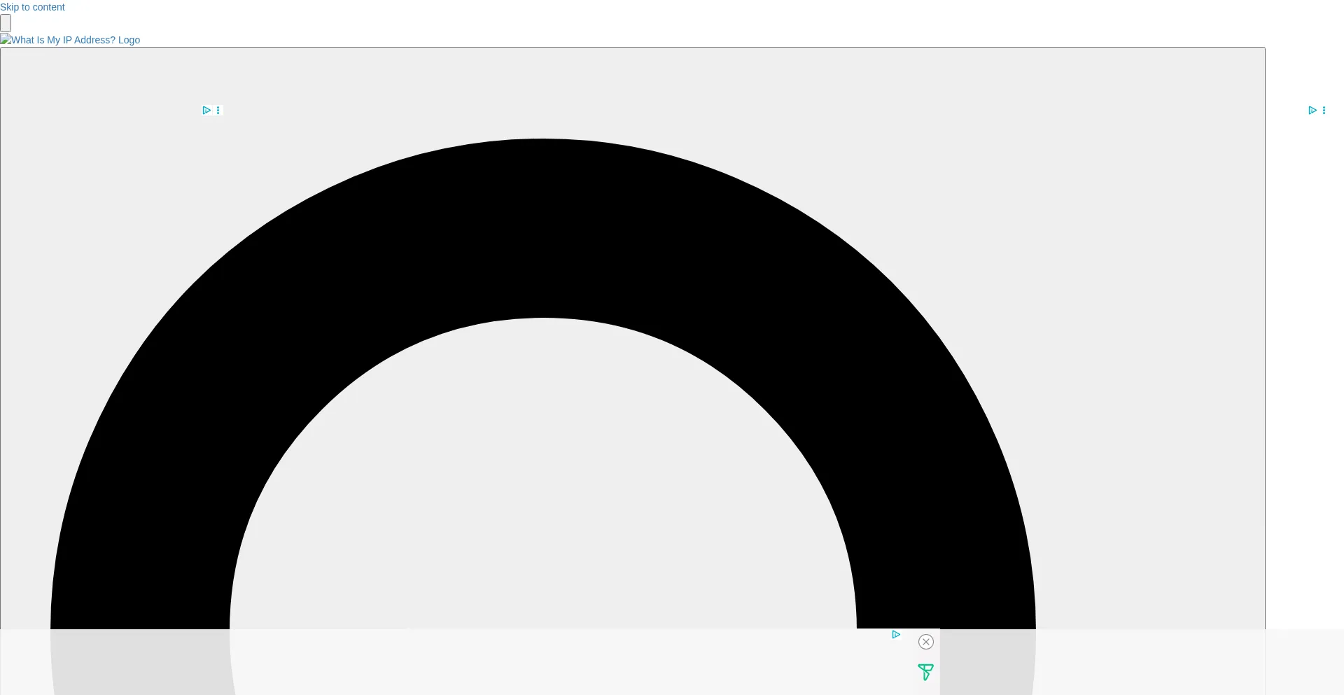Website screenshot of Whatismyipaddress.com