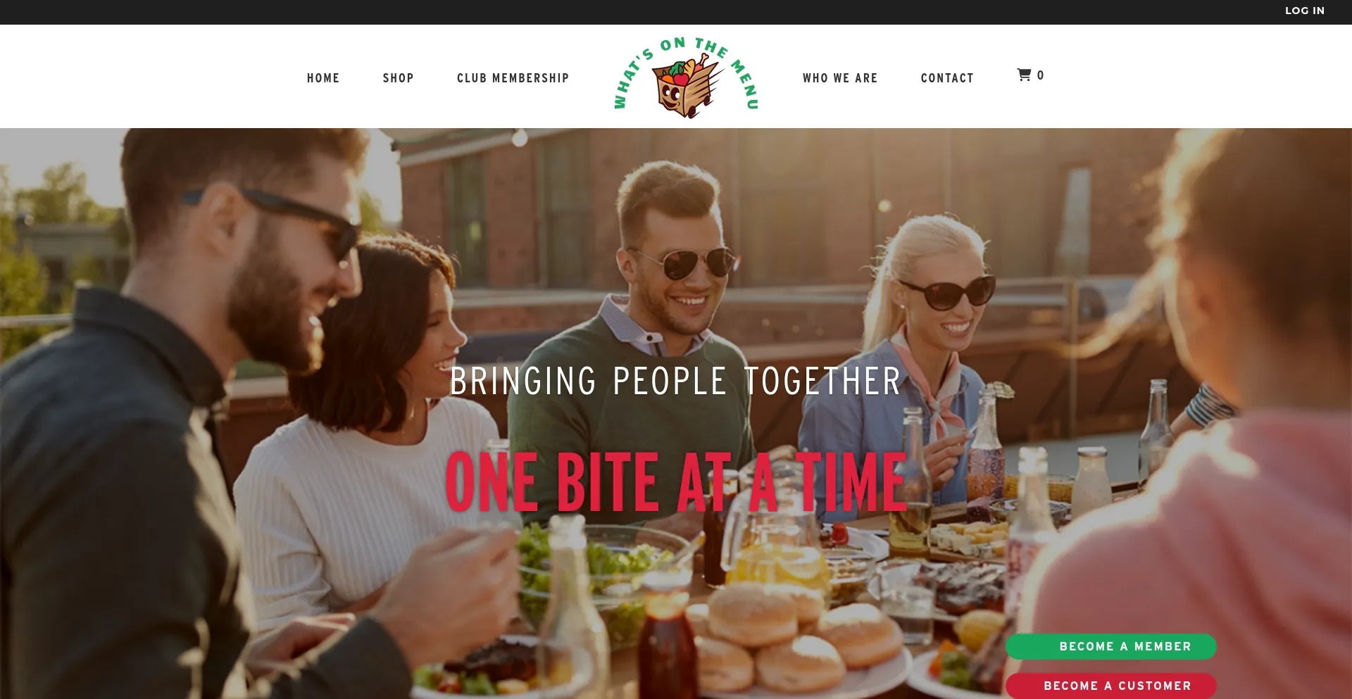 Website screenshot of Whatsonthemenu.club