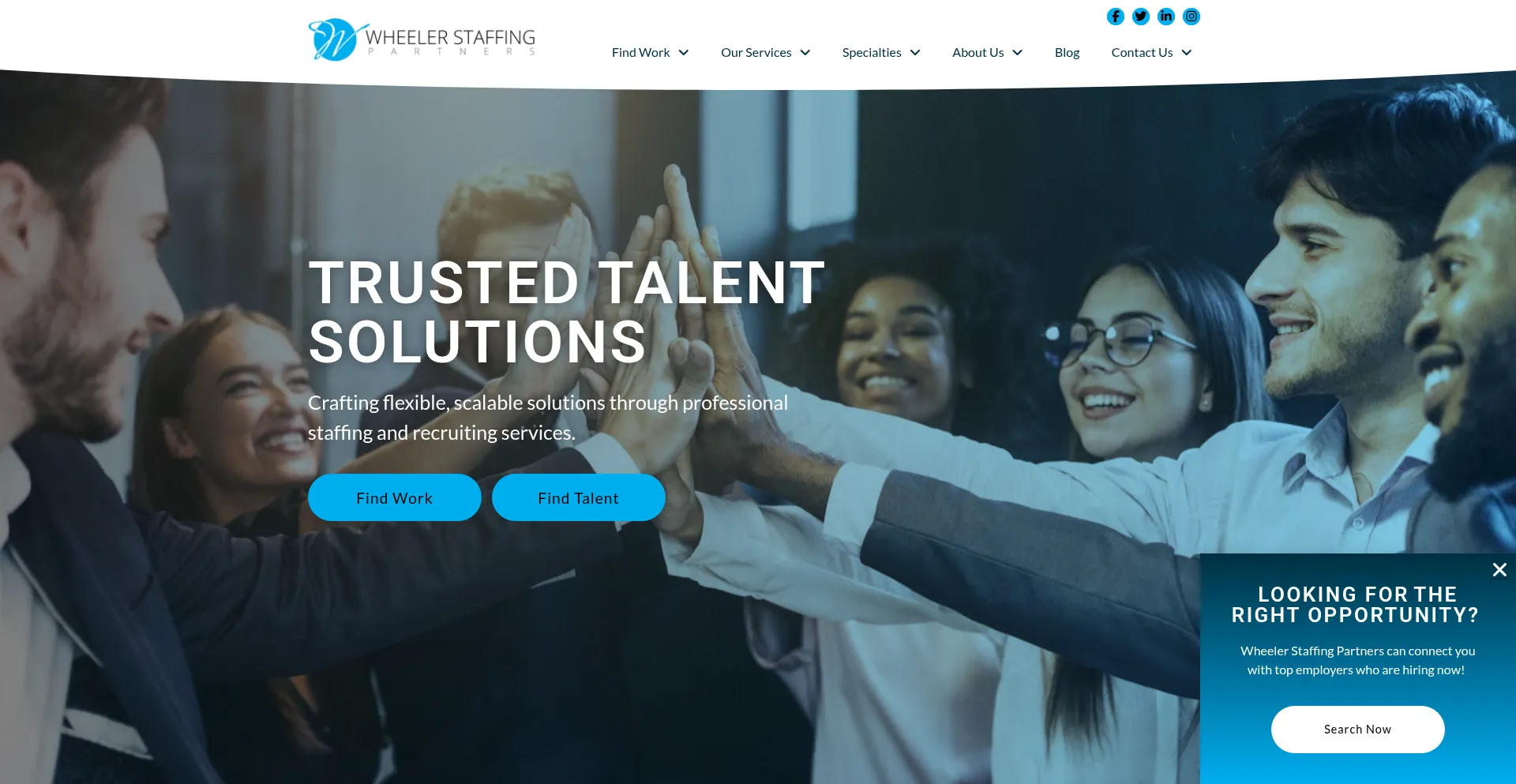 Website screenshot of Wheelersp.com