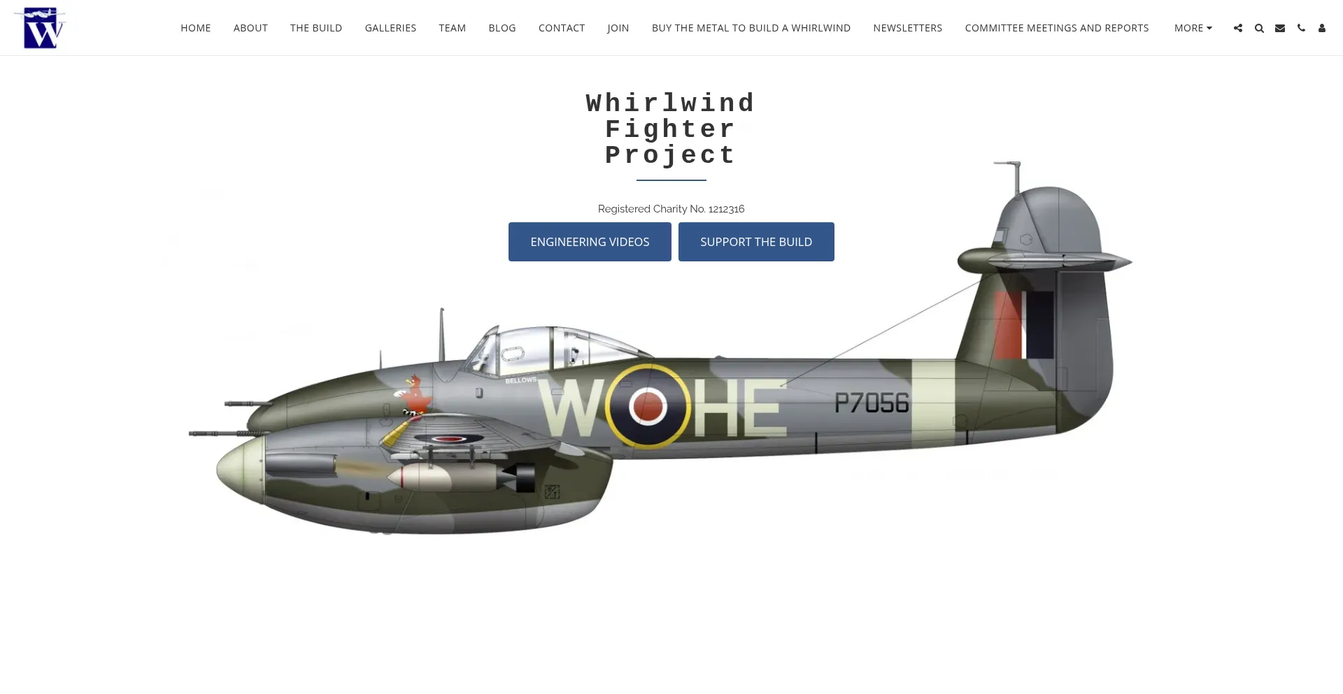 Website screenshot of Whirlwindfp.org